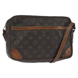 Authentic LOUIS VUITTON Monogram Trocadero 27 Shoulder Bag M51274 LV